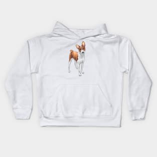 african barkless dog Kids Hoodie